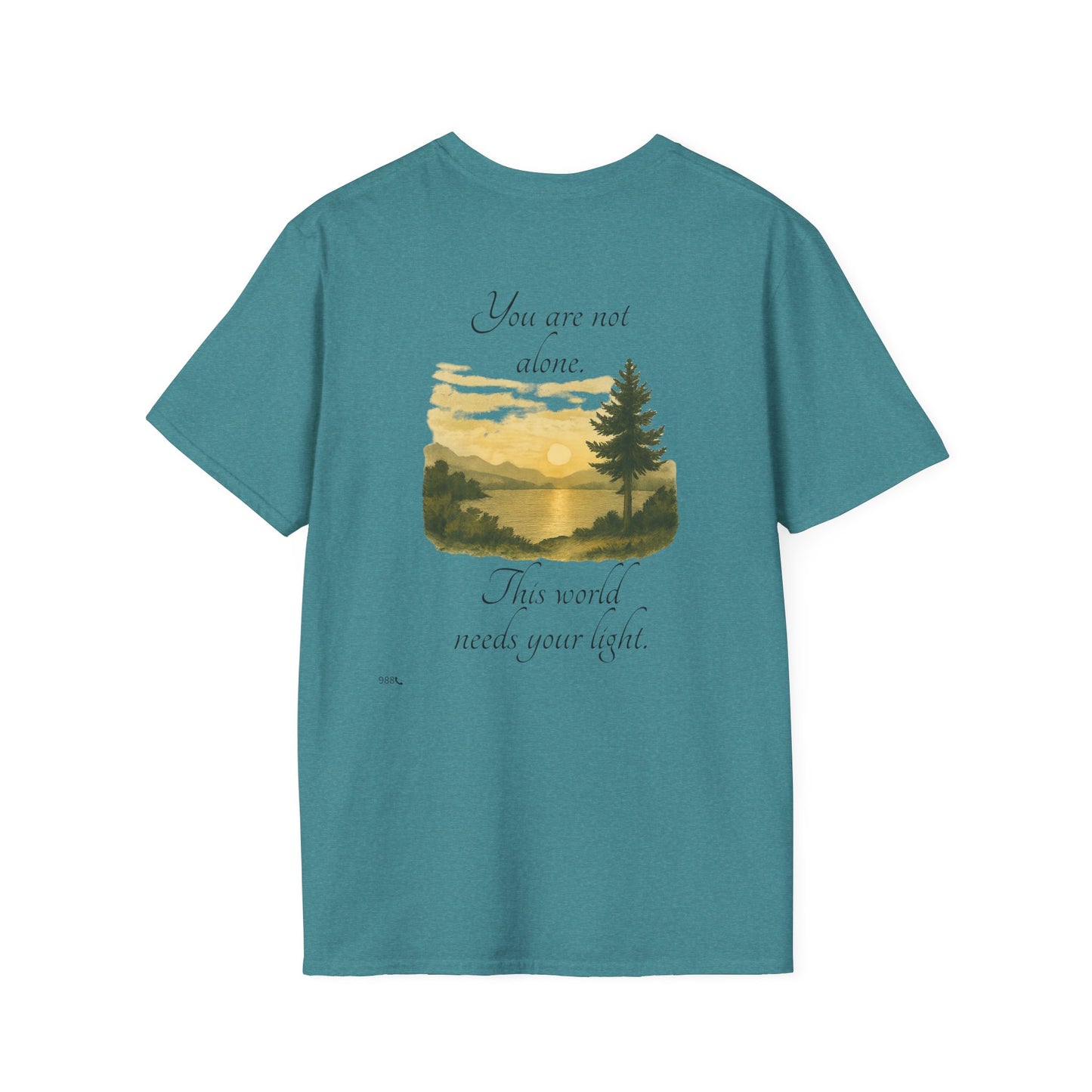 Breathe N Believe Unisex Softstyle T-Shirt - Inspirational Scenery Design