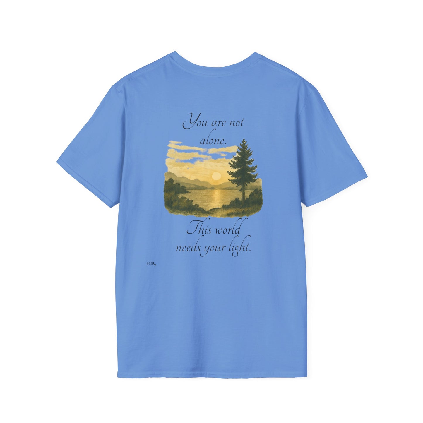 Breathe N Believe Unisex Softstyle T-Shirt - Inspirational Scenery Design