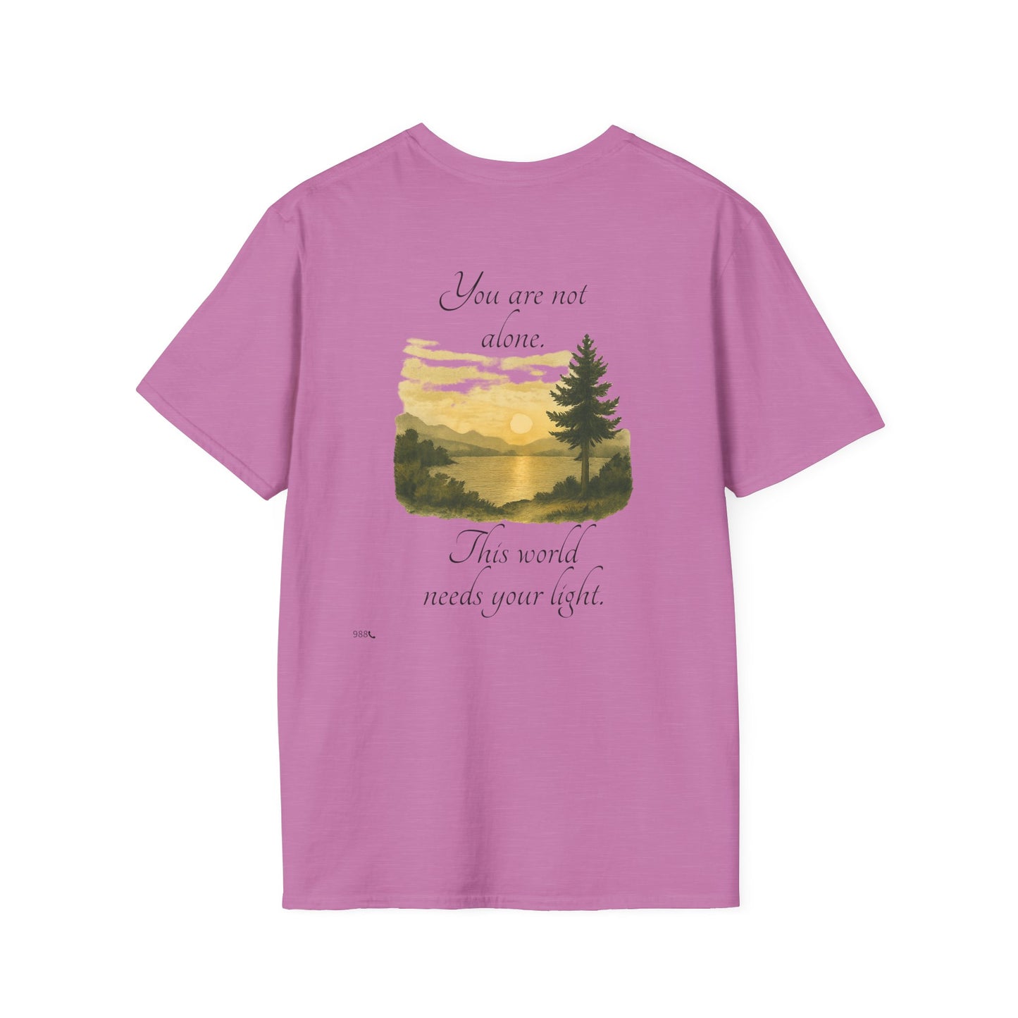 Breathe N Believe Unisex Softstyle T-Shirt - Inspirational Scenery Design