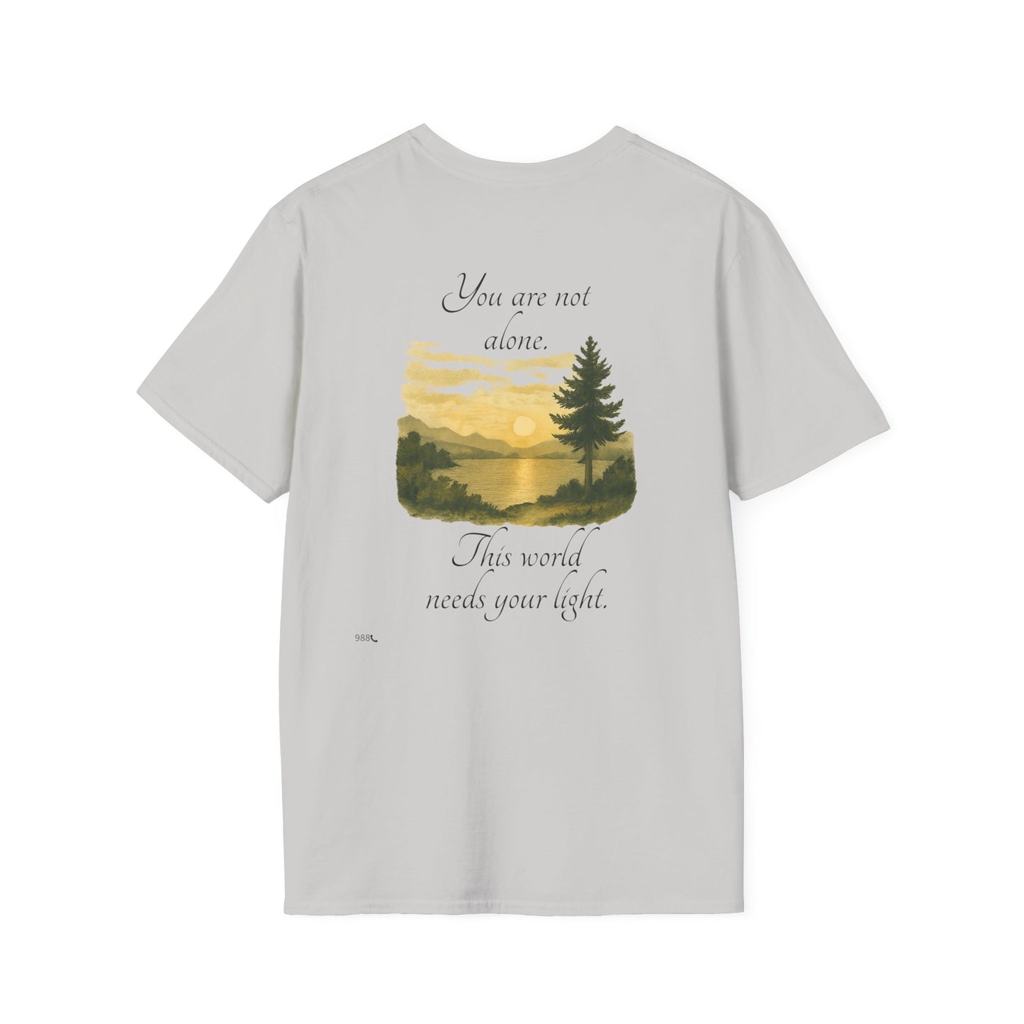 Breathe N Believe Unisex Softstyle T-Shirt - Inspirational Scenery Design
