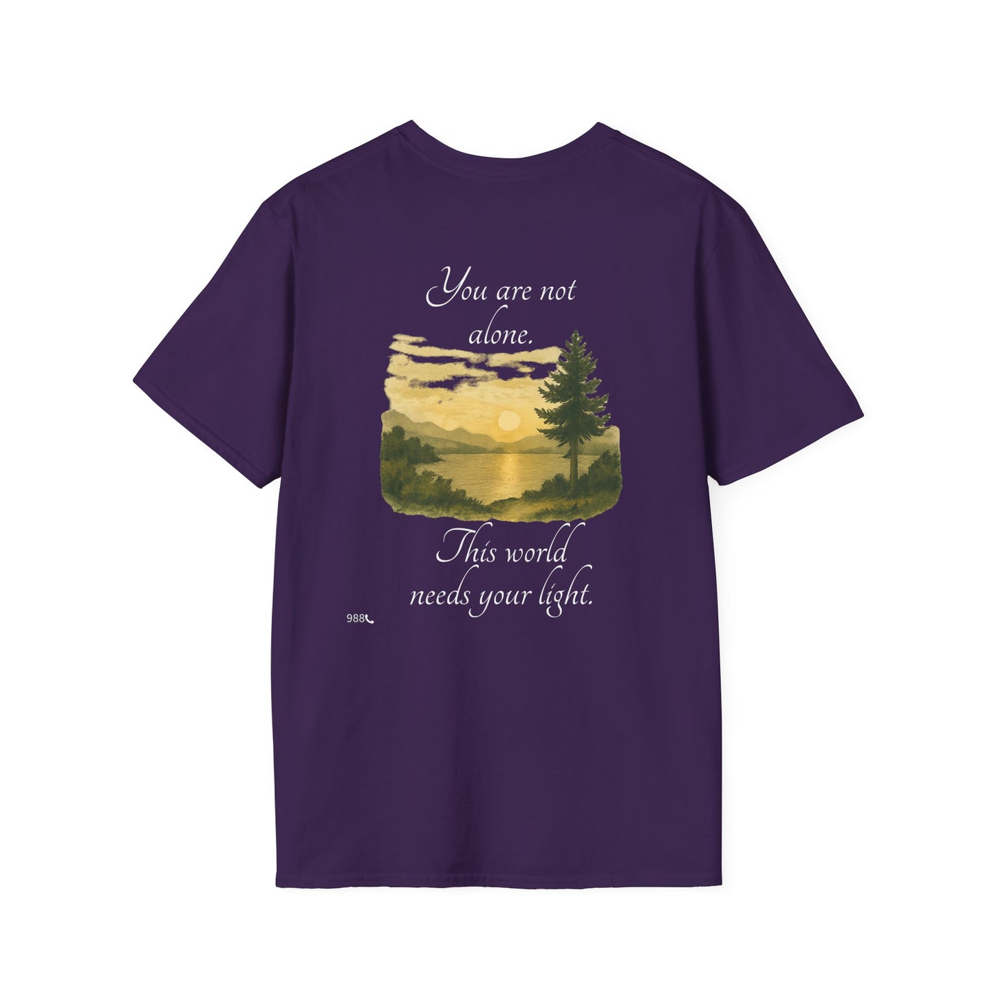 Breathe N Believe Unisex Softstyle T-Shirt - Inspirational Scenery Design