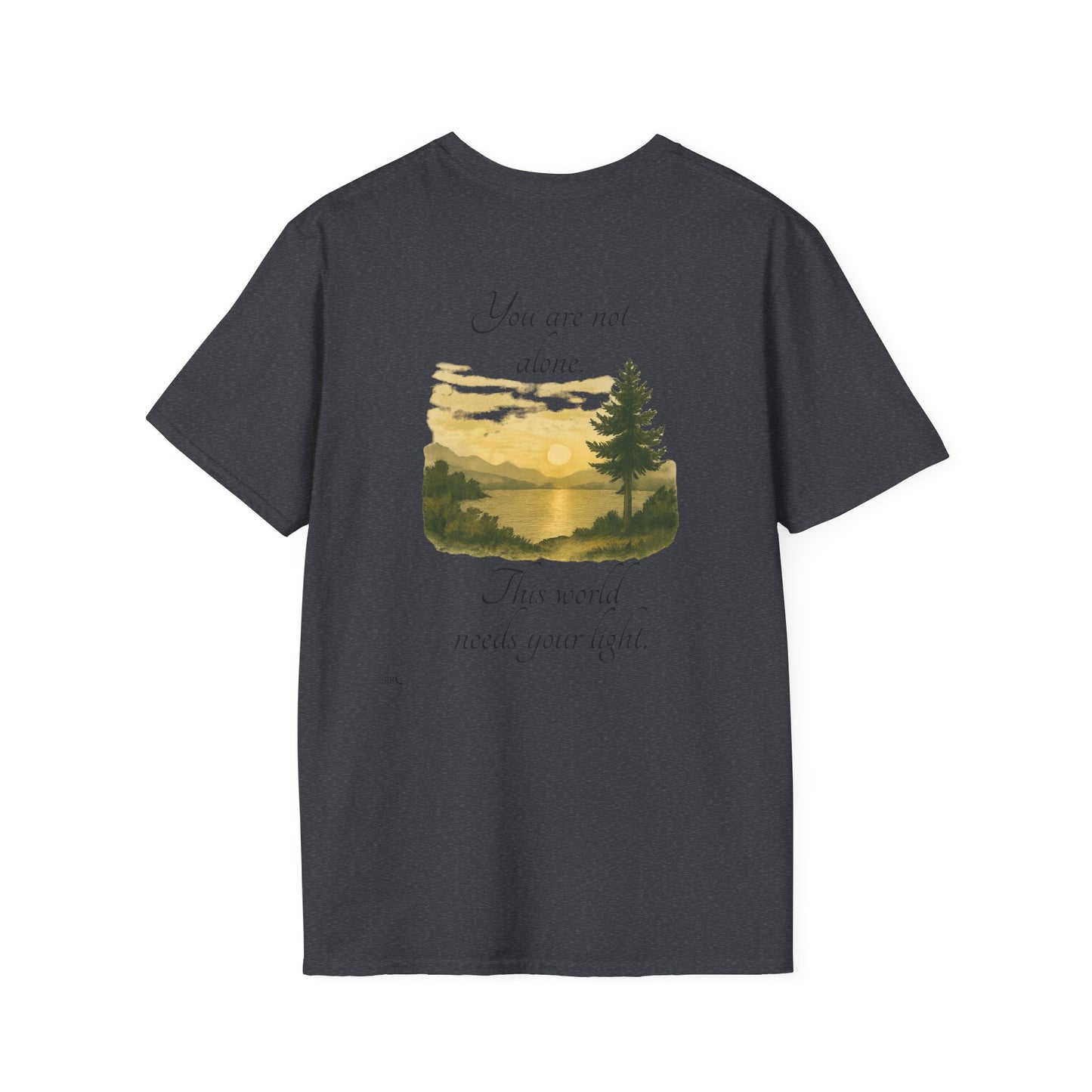 Breathe N Believe Unisex Softstyle T-Shirt - Inspirational Scenery Design