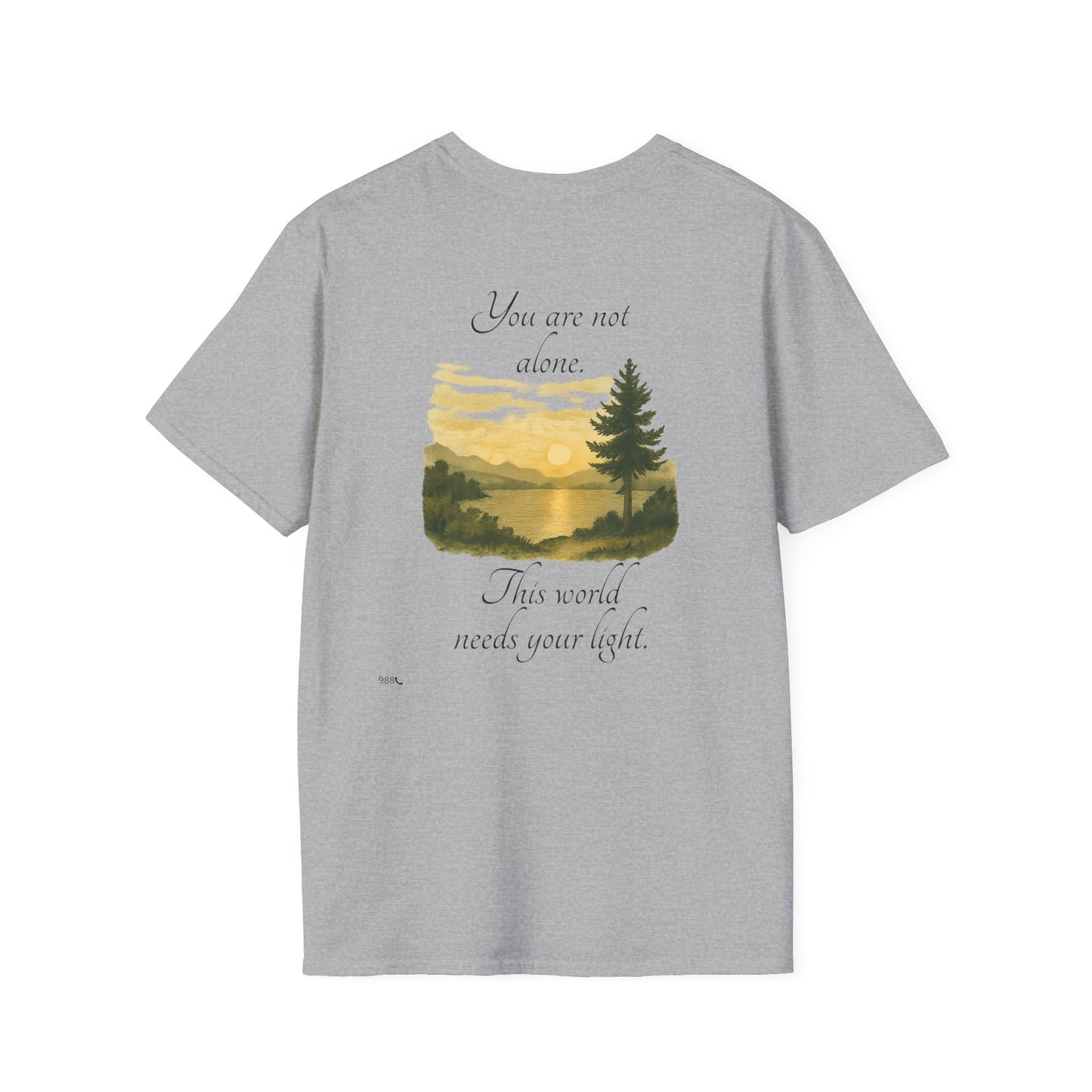 Breathe N Believe Unisex Softstyle T-Shirt - Inspirational Scenery Design