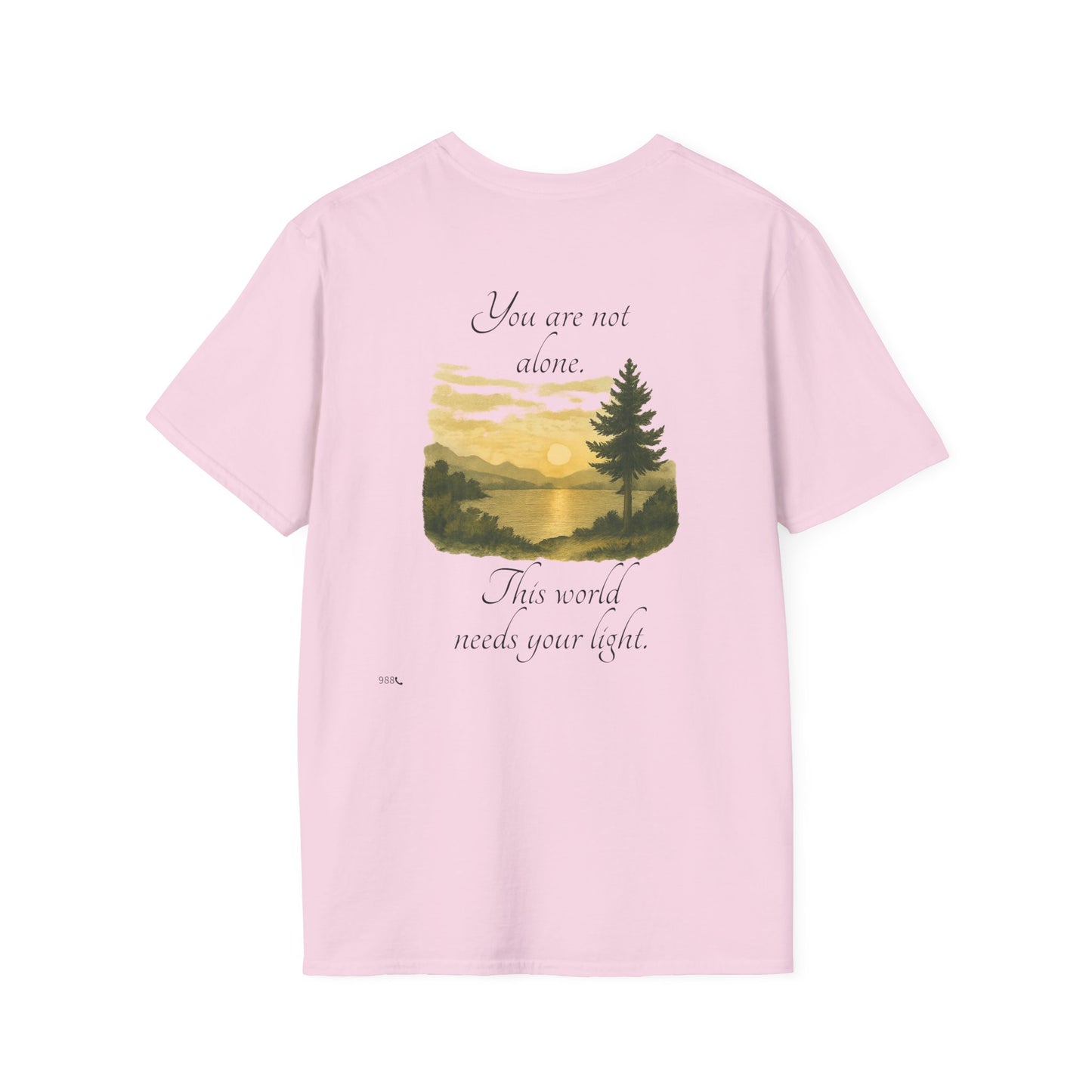 Breathe N Believe Unisex Softstyle T-Shirt - Inspirational Scenery Design