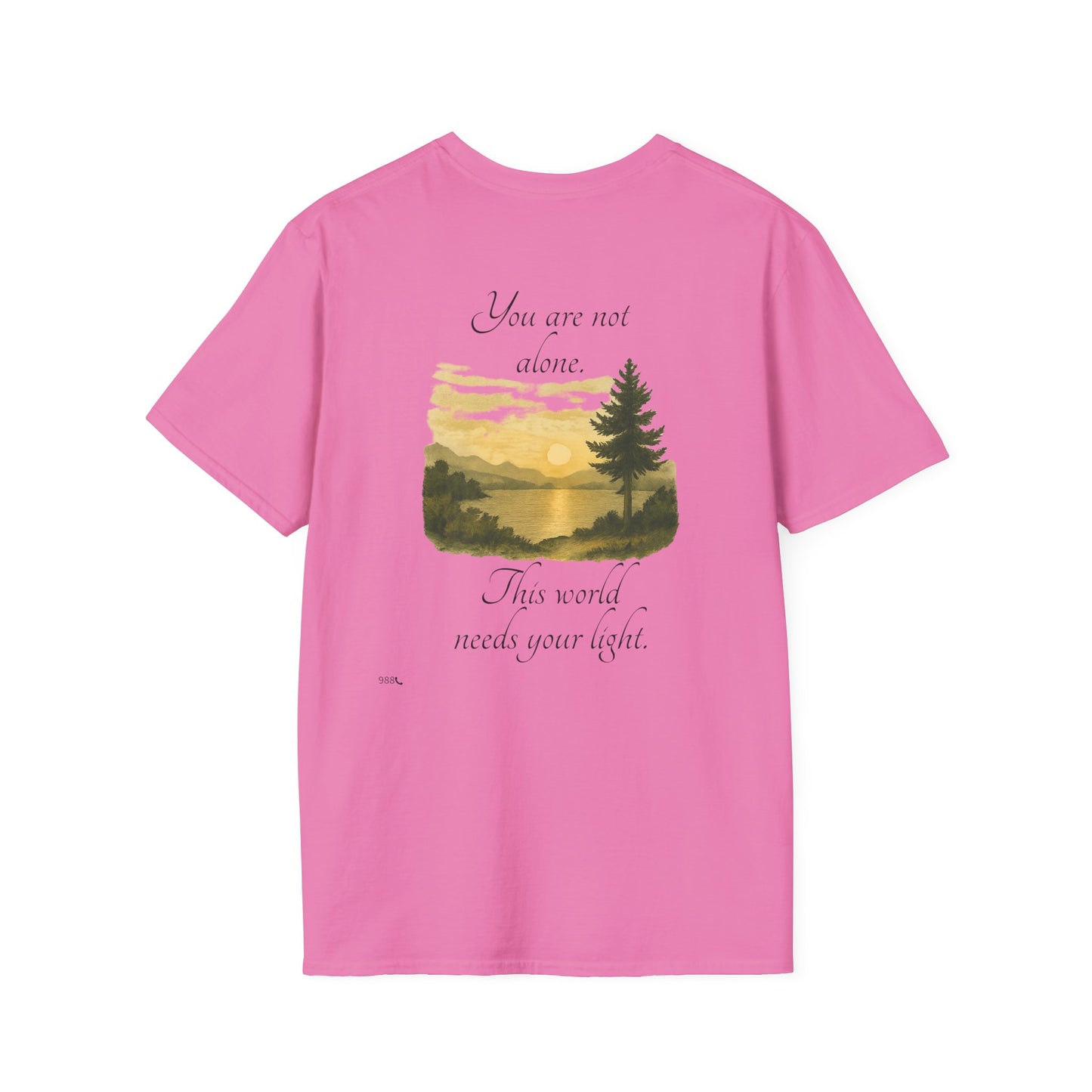 Breathe N Believe Unisex Softstyle T-Shirt - Inspirational Scenery Design