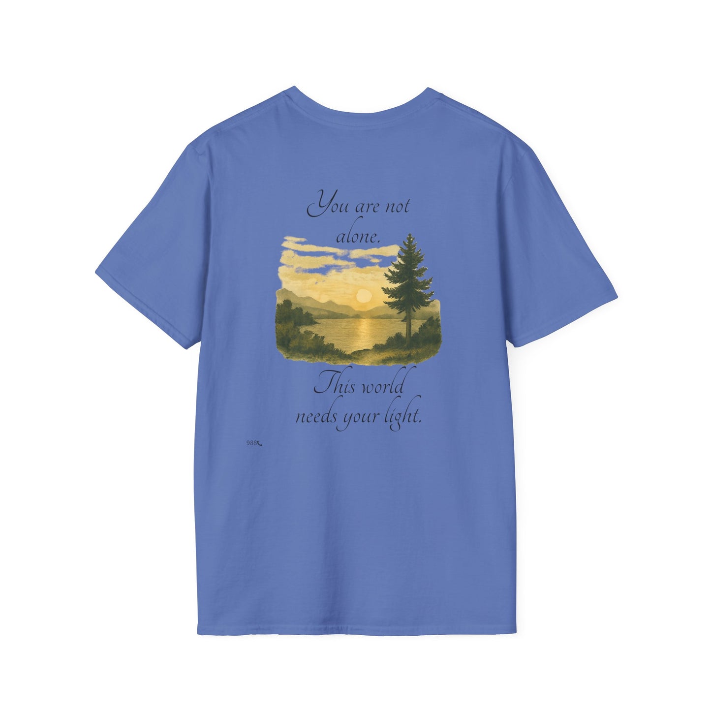 Breathe N Believe Unisex Softstyle T-Shirt - Inspirational Scenery Design