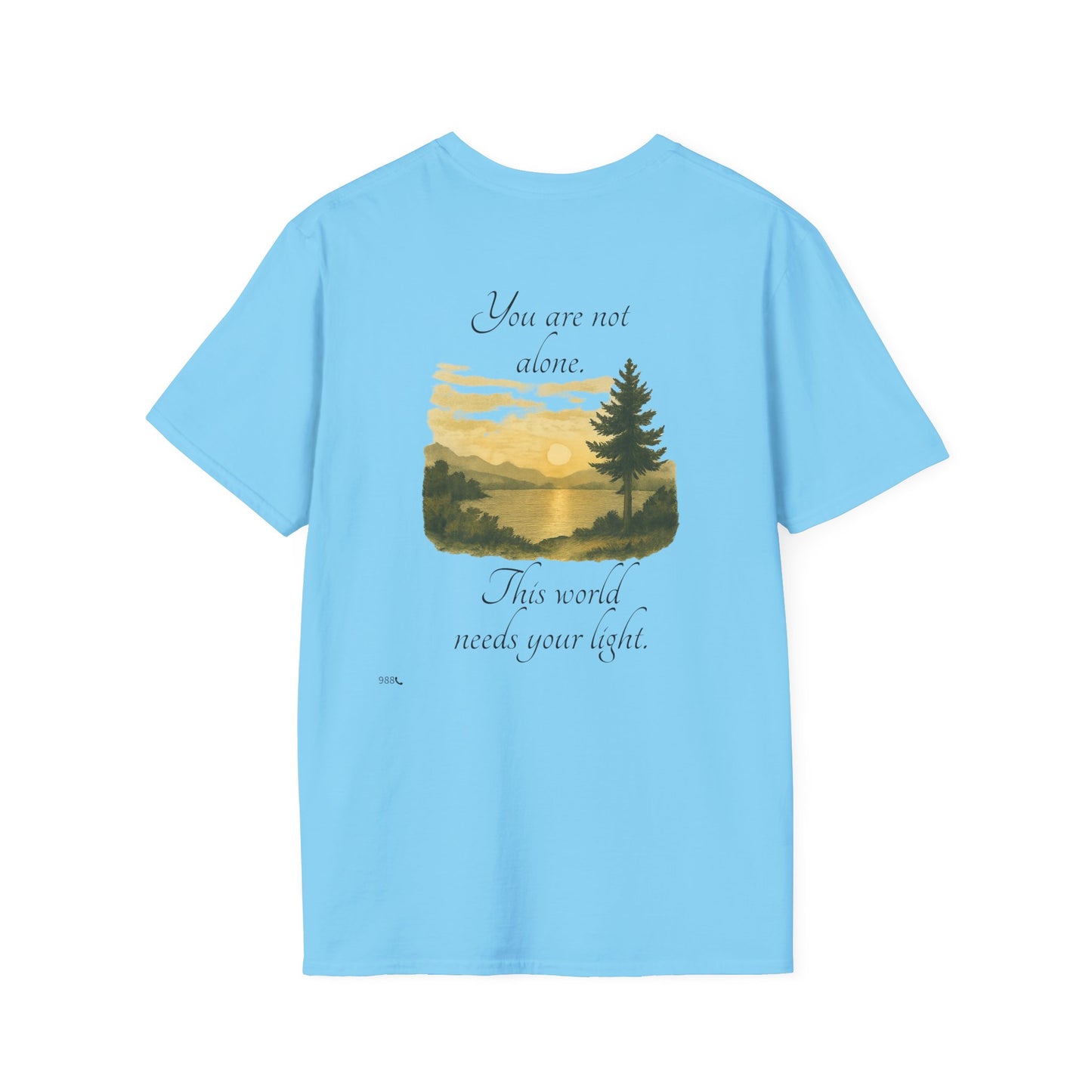 Breathe N Believe Unisex Softstyle T-Shirt - Inspirational Scenery Design