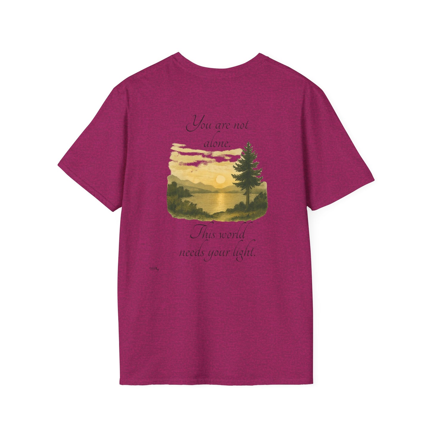 Breathe N Believe Unisex Softstyle T-Shirt - Inspirational Scenery Design
