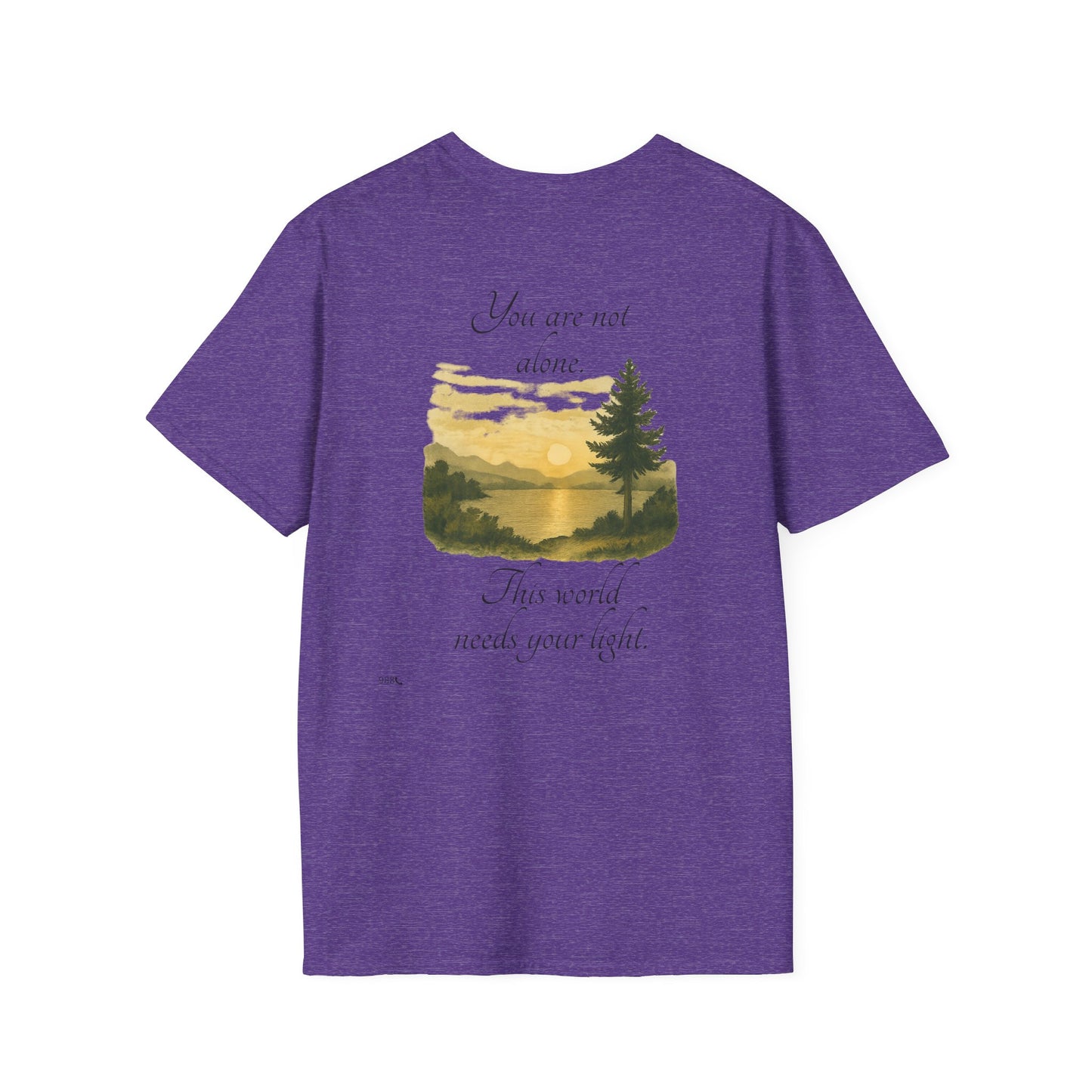 Breathe N Believe Unisex Softstyle T-Shirt - Inspirational Scenery Design