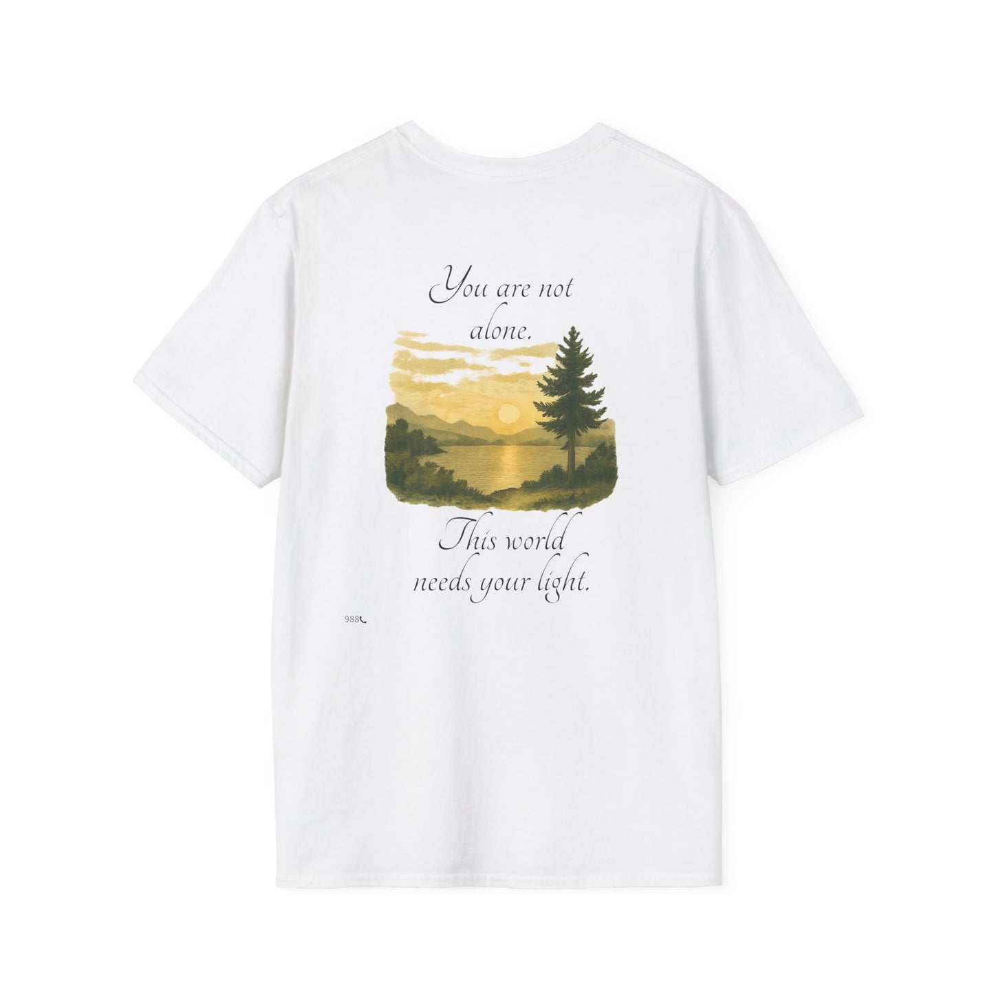 Breathe N Believe Unisex Softstyle T-Shirt - Inspirational Scenery Design