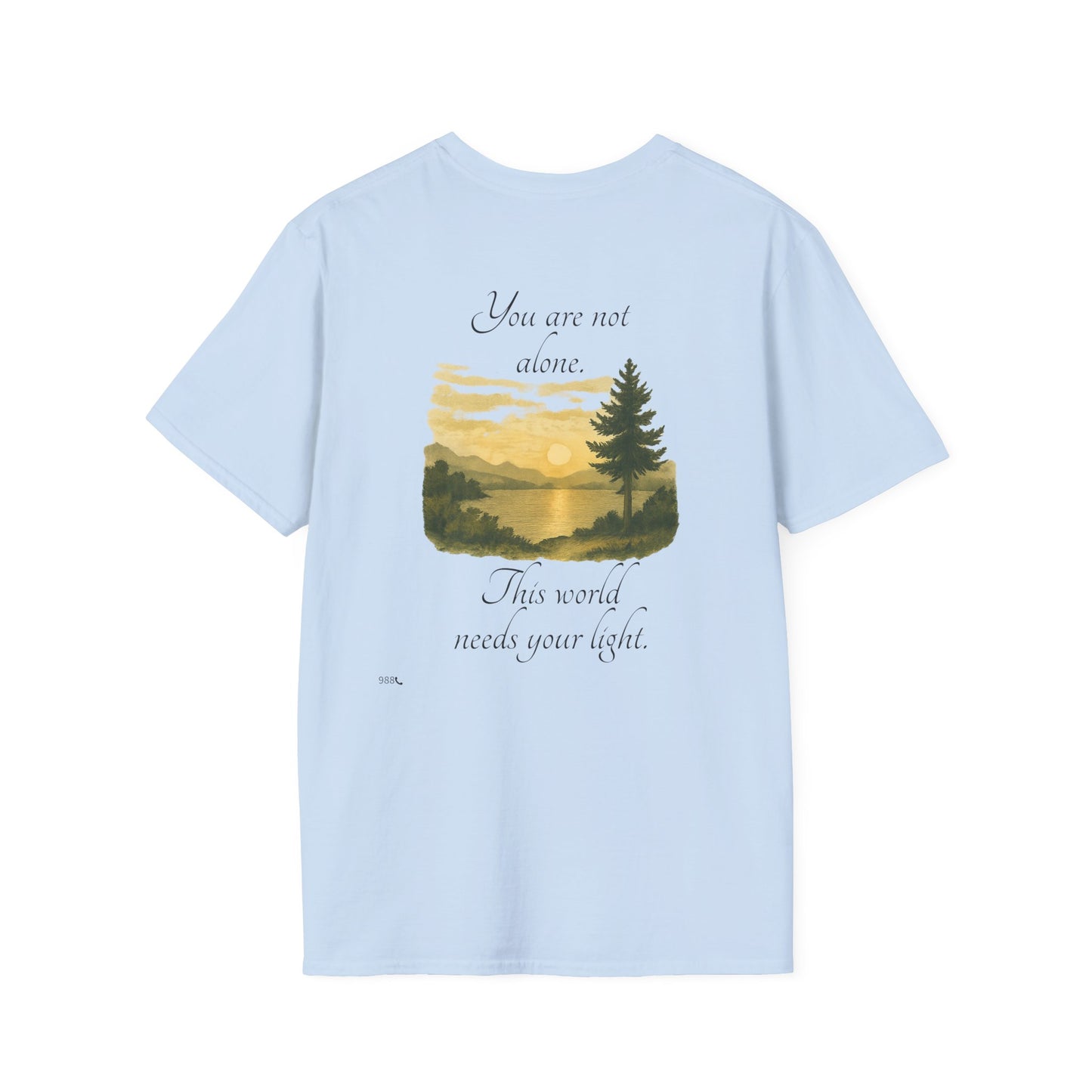 Breathe N Believe Unisex Softstyle T-Shirt - Inspirational Scenery Design