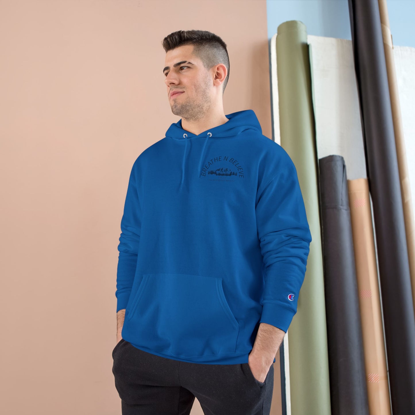 Inspiring Champion Hoodie - 'Breathe N Believe' & 'You are not alone, This world needs your light.'