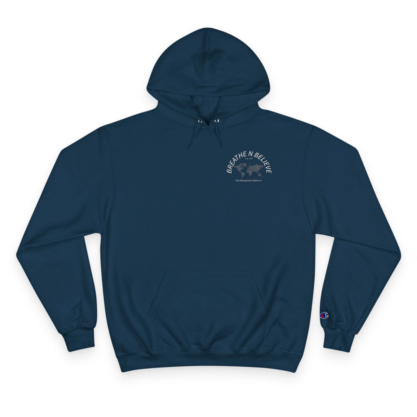 Inspiring Champion Hoodie - 'Breathe N Believe' & 'You are not alone, This world needs your light.'